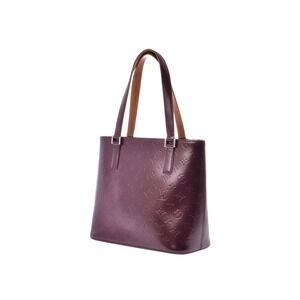 Louis Vuitton Leather Purple Matte Tote VIolet Stockton Bag Monogram